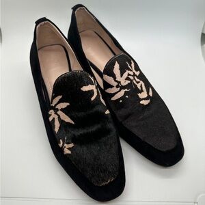 Anthropologie AD & Daughters Calf Hair Greyan Square Toe Slip On Shoe Sz 8.0